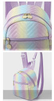 Mochila Pequeña Colorida Con Hilo Ajustable Y Manija Suave Cierre De Cremallera Dibujos Animados Lindos Para Comunicación Diaria - details 2