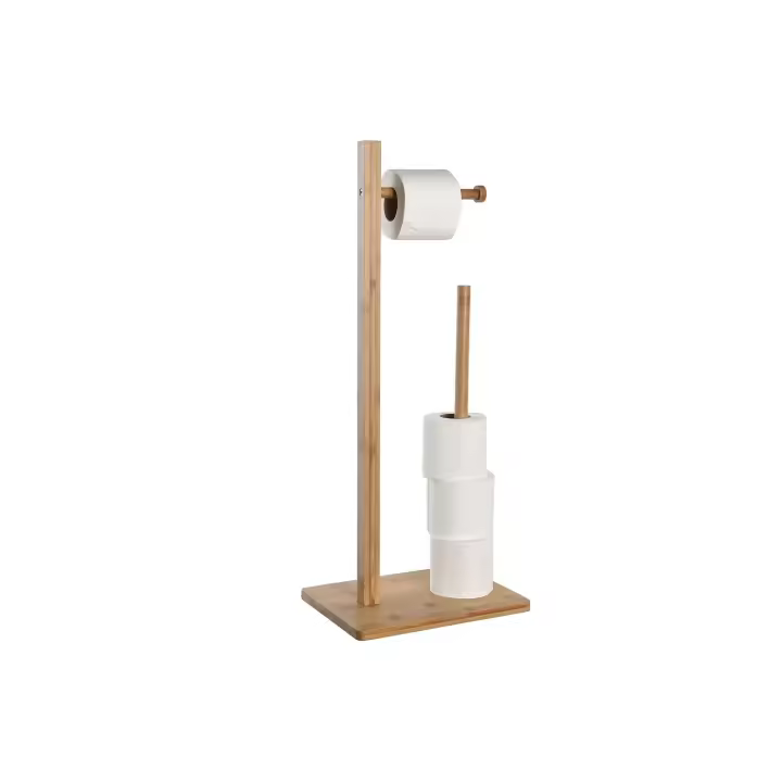 Baños Boutique Portarrollos bambú natural 28x21x67cm - 1