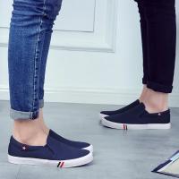 Zapatillas De Lona Clásicas Para Hombre Zapatos Casuales Slip on Loafers Antideslizantes Para Caminar Y Skateboarding Zapatillas Vulcanizadas Planas - details 11