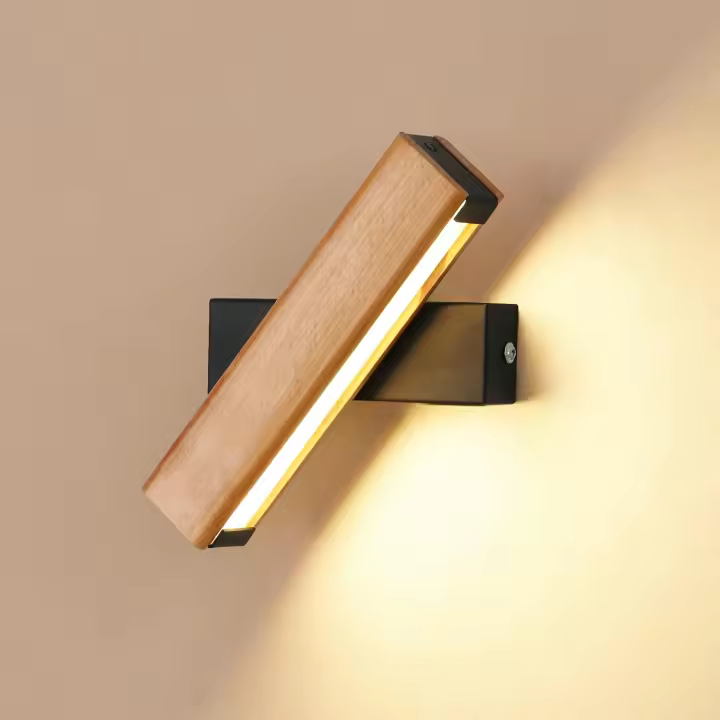 Lámpara de Pared SSITO LED de Madera 4W Blanca Cálida 3000K - 1