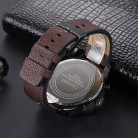 Reloj De Hombre CAGARNY 6819 Estilo Casual Moda Cuero Resistente Al Choque Con Fechador Pantalla Grande Impermeable - details 2