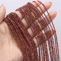 Piedras Naturales De Cuentas Pequeñas Redondas Colores Mixtos Facetadas Para Accesorios De Joyería DIY Pulsera Collar - details 28