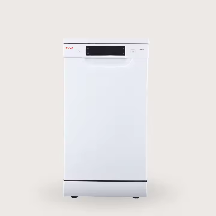 LAVAVAJILLAS EVVO D3 Slim (45 cm), 10 Cubiertos, 8 Programas, Blanco, Ancho 450 mm - 1
