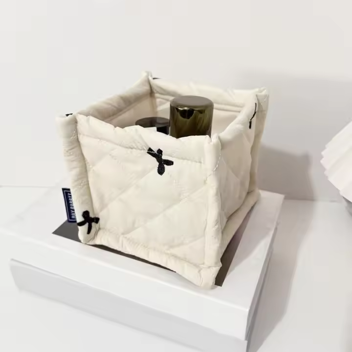 Cesta De Almacenamiento Para Pañales Bebé Coreana Acolchada Multifuncional De Gran Capacidad Caja Organizadora De Ropa Para Cuna - 1