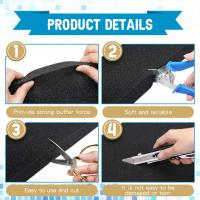 4Pcs Hojas De Espuma Cortable Negras Para Artesanía Insertos De Amortiguación De Poliuretano Para Cajas De Herramientas Juegos De Tablero Y Almacenamiento De Cajones - details 0