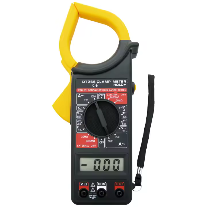Pinza Amperimétrica Profesional - Multímetro Digital - Polímetro Electricista, Tester Medidor Corriente Fugas Tensión, Herramienta De Medición, Comprobador Multimeter Multitester - 1
