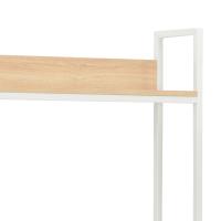vidaXL Escritorio para ordenador blanco y roble 120x60x138 cm - details 4