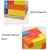 Juguetes De Puzzle 3D De Madera Colorida Luban Lock Clásico Juego Inteligente Para Niños Y Adultos Mini Cubo MBS-145 - details 3