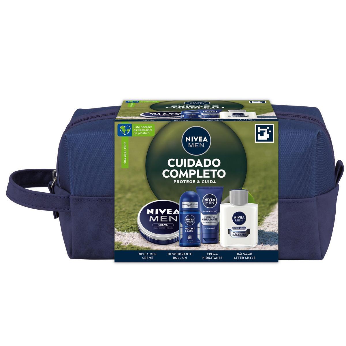 NIVEA MEN Neceser Cuidado Completo - Contiene After Shave, desodorante, nivea men creme multiusos y crema hidratante - Set de regalo hombre