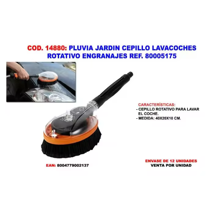 Pluvia jardin cepillo lavacoches rotativo engranajes 80005175 - 1