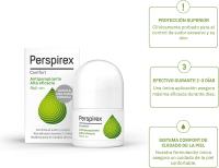 Perspirex Comfort  Desodorante Antitranspirante Axilas Roll on 20 Ml  Controla el sudor y el olor  Efecto anti sudor duradero hasta 3 días  Cuida tu piel delicada - details 0