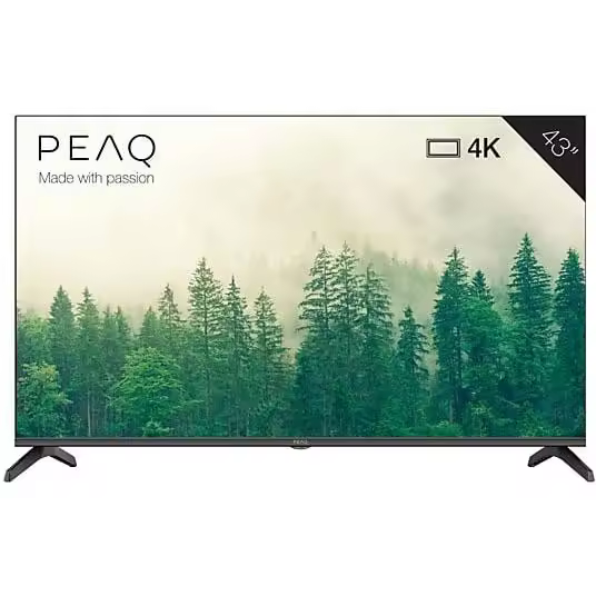 TV DLED 43" - PEAQ PTV 43GU-5024T, UHD 4K, Google TV, Smart TV, Dolby Audio, HDR10, Negro - 1
