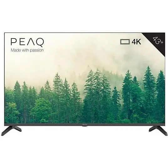 TV DLED 43" - PEAQ PTV 43GU-5024T, UHD 4K, Google TV, Smart TV, Dolby Audio, HDR10, Negro - 1