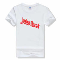 Camiseta De Algodón Para Hombre Judas Priest Estampado Streetwear Con Banda De Latón Estilo Metalero Camiseta De Manga Corta Para Verano - details 3