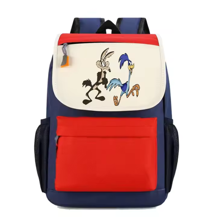 Mochila Correcaminos y Coyote. Varios colores. Ideal para la escuela. Colegio. Senderismo. Excursiones. Multiples bolsillos - 1