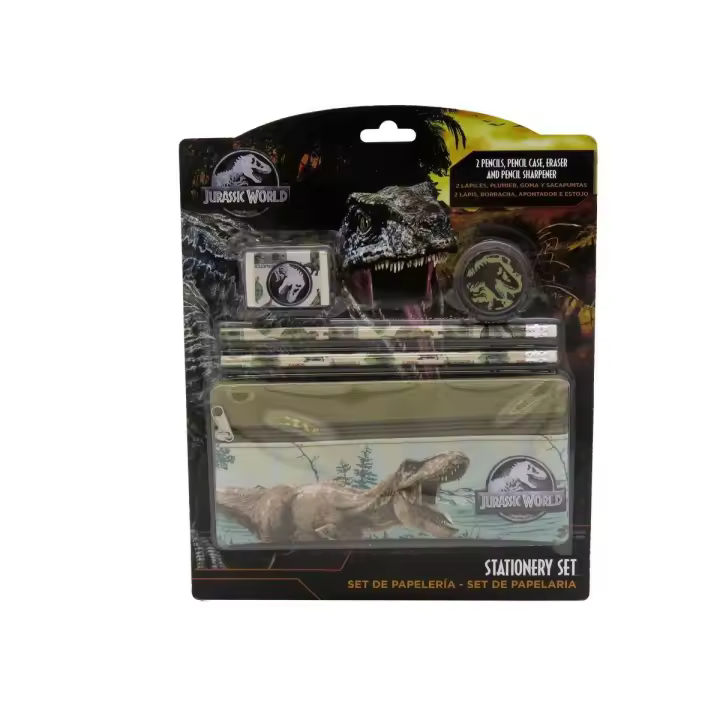 UNIVERSAL STUDIOS - Jurassic World Set de Papelería c/ Portatodo - 1