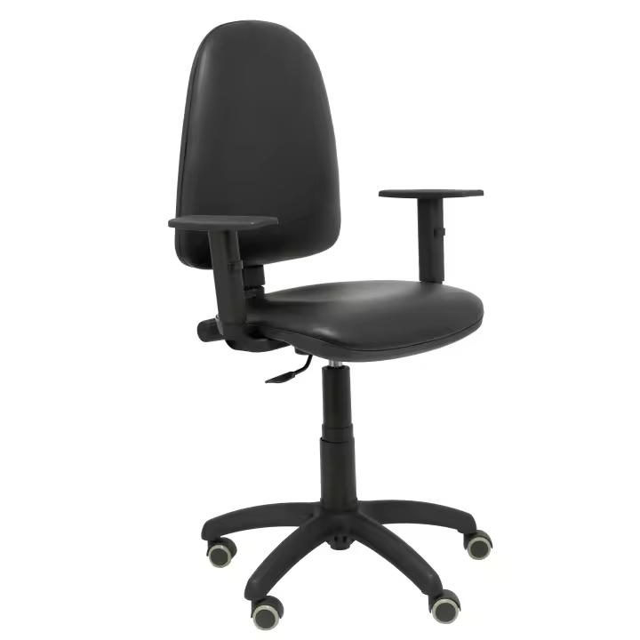 Piqueras Y Crespo Silla de Oficina Ergonómica Regulable en Altura con Brazos y Ruedas para Parqué - 1
