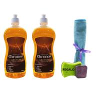 Lavavajillas Chronos de Laboncler  +  REGALO bayeta de microfibra, estropajo normal y jabonoso –  Fórmula Desengrasante y Antigrasa  para una Limpieza Profunda y Eficaz. Super Limpiador para Uso con Ecojin, 100% Original, Ideal para Placas Vitrocerámicas - details 1