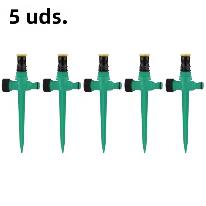 Sistema De Riego Automático 5/10PCS Aspersor Rotatorio De 360 Grados Para Jardín Agricultura Y Césped Con Boquilla De Rociado - 1