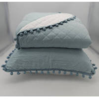 Algodón Blanco Edredón Colcha Bouti Reversible Dijon - details 1