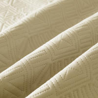 Colcha Bouti Verano Beige Lisa (Incluye Fundas De Cojines) Poliéster, Fresquita.Transpirable,DiseÃo, Primavera.Verano - details 2