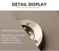 4PCS Lámpara Solar LED Para Jardín Impermeable 4LED/8LED Decoración De Césped Luz Subterránea Para Terraza Patio Estilo Contemporáneo - details 4