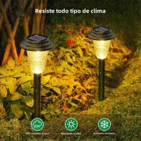 Lámparas De Jardín Solar Con Piltraña Incluida Autoencendido Al Atardecer Luz De Camino Solar Para Exterior IP65 ABS Modernas - details 2