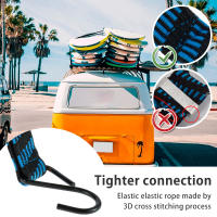 Cuerda Elástica De Bungee Con Gancho 4-10Pc Diámetro 2.5cm Para Motocicleta Camping Maletero De Coche Correa Antideslizante De Alta Dureza - details 3