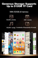 Famue MP4 Player BF66 Con Android 13 WiFi 6 64G HiFi Reproductor De Música Mp3 Bluetooth5.3 Pantalla 4.7" 1080P Hasta 512GB Video - details 10