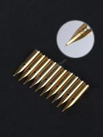 5pc Nibs De Pluma Fuente Universal 0.38 Iridium Gold Reemplazos Estándar Para Caligrafía Y Escritura En Estación De Trabajo - details 2