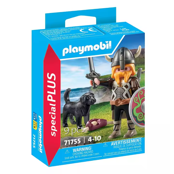 PLAYMOBIL - VIKINGO CON PERRO GUARDIÁN, 71755, TIENDA CON LICENCIA OFICIAL - 1