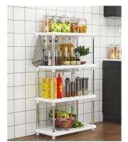 Estante De Piso Multicapa Para Cocina Y Baño Ecológico Resistente Al Rusticidad Organizador Práctico De Hogar Portátil - details 8