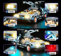 Brick Bling LED Light Model 10300 Para Regalos De Back to the Future Time Machine Accesorios De Iluminación Solo Luz Sin Batería Material Plástico Tamaño Pequeño Compatible Con Lego Unisex - details 4