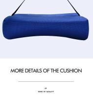 Almohada De Apoyo Lumbar Para Silla De Oficina Y Asiento De Coche Espuma De Memoria Multiusos Cojín De Espalda Removible Y Lavable Para Adultos - details 10