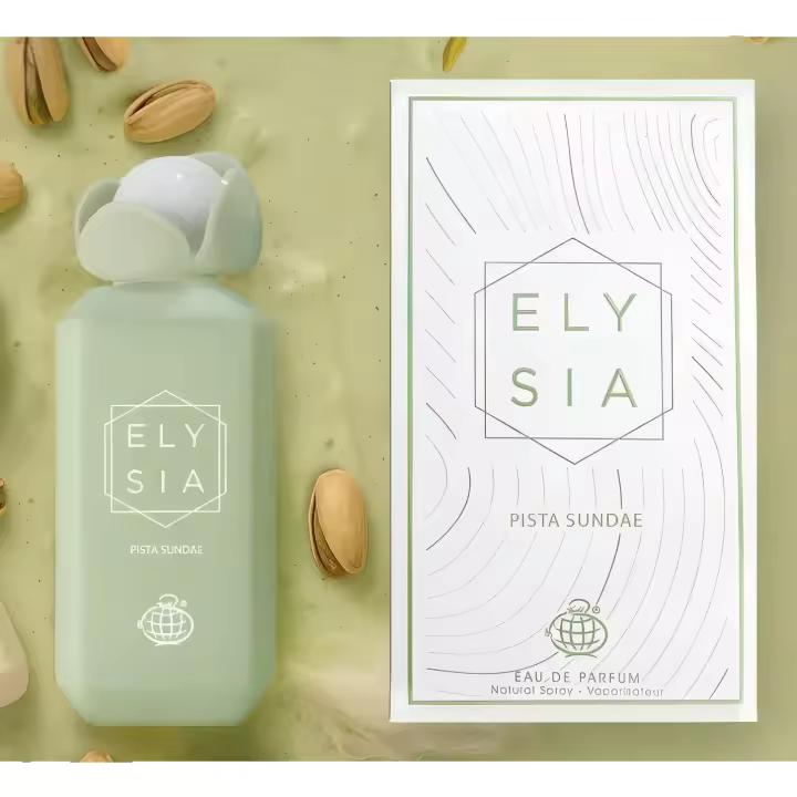 Fragrance World Elysia Pista Sundae 100 ml – perfume árabe gourmand pistacho, vainilla suave, dulce y elegante - 1