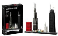 Modelo De Arquitectura De Chicago DIY21033 Serie De Skylines Clásicos Regalo De Cumpleaños Para Niños Construcción De Bloques De Plástico ABS - details 3