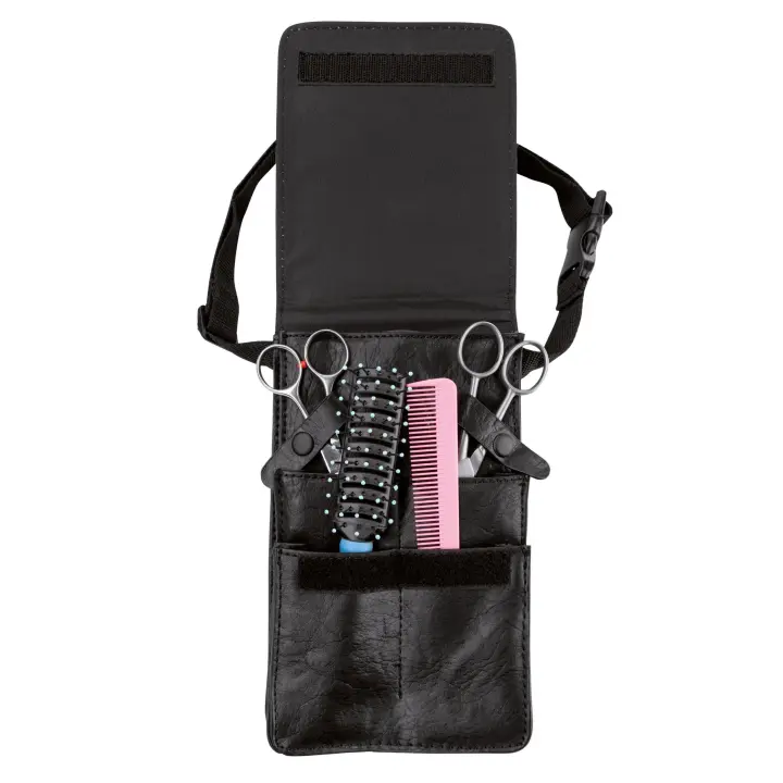 PORTA UTILES CINTURA SIMIL PIEL NEGRO 13,5X22 (marca: Eurostil) - 1