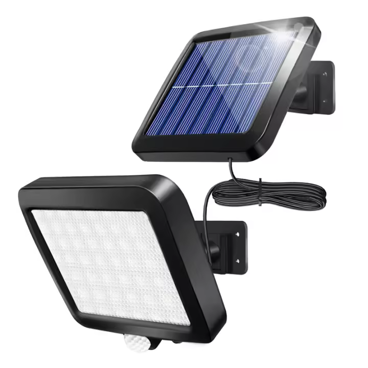 Luz de Pared de Energía Solar Luz Nocturna de Seguridad LED 56 Luz de Acción Motiva al Aire Libre - 1