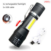 Linterna Portátil Mini Q5+COB Con Luz Fuerte Recargable USB Modos 3 Linterna De Camping Al Aire Libre Antigolpes Y Impermeable - details 2