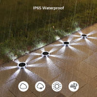 4Pack Luces Nocturnas Solares IP65 Impermeables Para Exteriores Lámparas De Suelo LED 360° Para Jardín Yarda Lawn Balcon Decoración - details 3