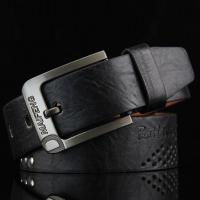 Cinturón De Cuero Genuino Para Hombres De Calidad Superior Con Hebilla Clásica Negocios Cowboy Vintage Ancho 3.7 Cm - details 1