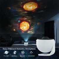 Proyector De Galaxia LED Mejorado Estrella Espacio Sfera Planetaria Lámpara Nocturna Para Niños Regalos Luz Atmosférica Redonda Incluye Bombilla Fuente De Alimentación DC - details 16