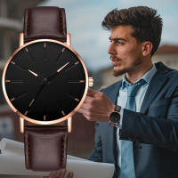 Reloj De Lujo Para Hombres Y Mujeres Reloj De Cuarzo Con Dial De Acero Inoxidable Diseño Casual Nuevo 2024 Correa De Cuero - details 18