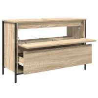 vidaXL Mueble de baño con lavabo y cajones roble Sonoma 90x34,5x60 cm - details 3