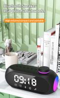 Bluetooth pequeño altavoz luz de la noche altavoz pesado subwoofer portátil mini reloj alarma de Casa escritorio sonido - details 0