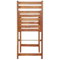 vidaXL Mesa y sillas bistró plegables 3 pzas madera maciza de acacia - details 5
