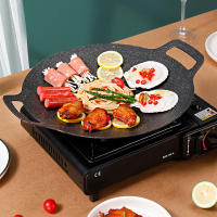Placa De Asado Redonda Antiadherente Plataforma De Fritura Portátil Para Hogar Y Picnics Al Aire Libre Placa De Asado Sin Humo Herramienta De Asado - details 1