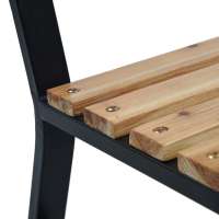 vidaXL Banco de jardín de madera 120 cm - details 4
