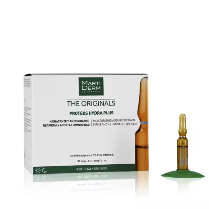 MARTIDERM ampollas proteos hydra plus - proteoglicanos - hidratantes y antioxidantes - 30 ampollas - 1