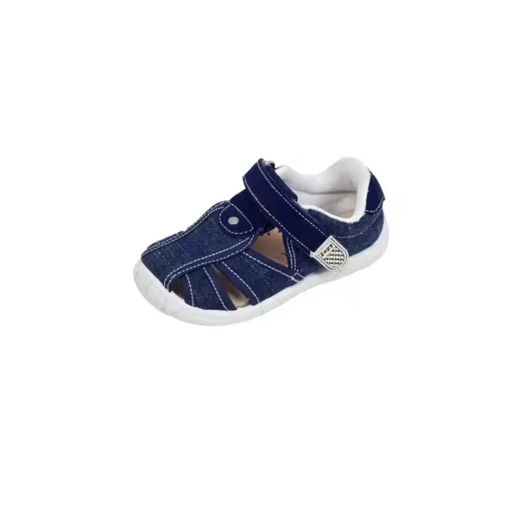 Zapy - Sandalias niño, blanditas y cómodas con puntera cerrada, zapato lona plantilla piel - 1